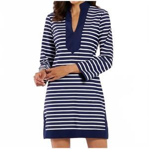NEW JUDE CONNALLY kate dress in everyday stripe navy white